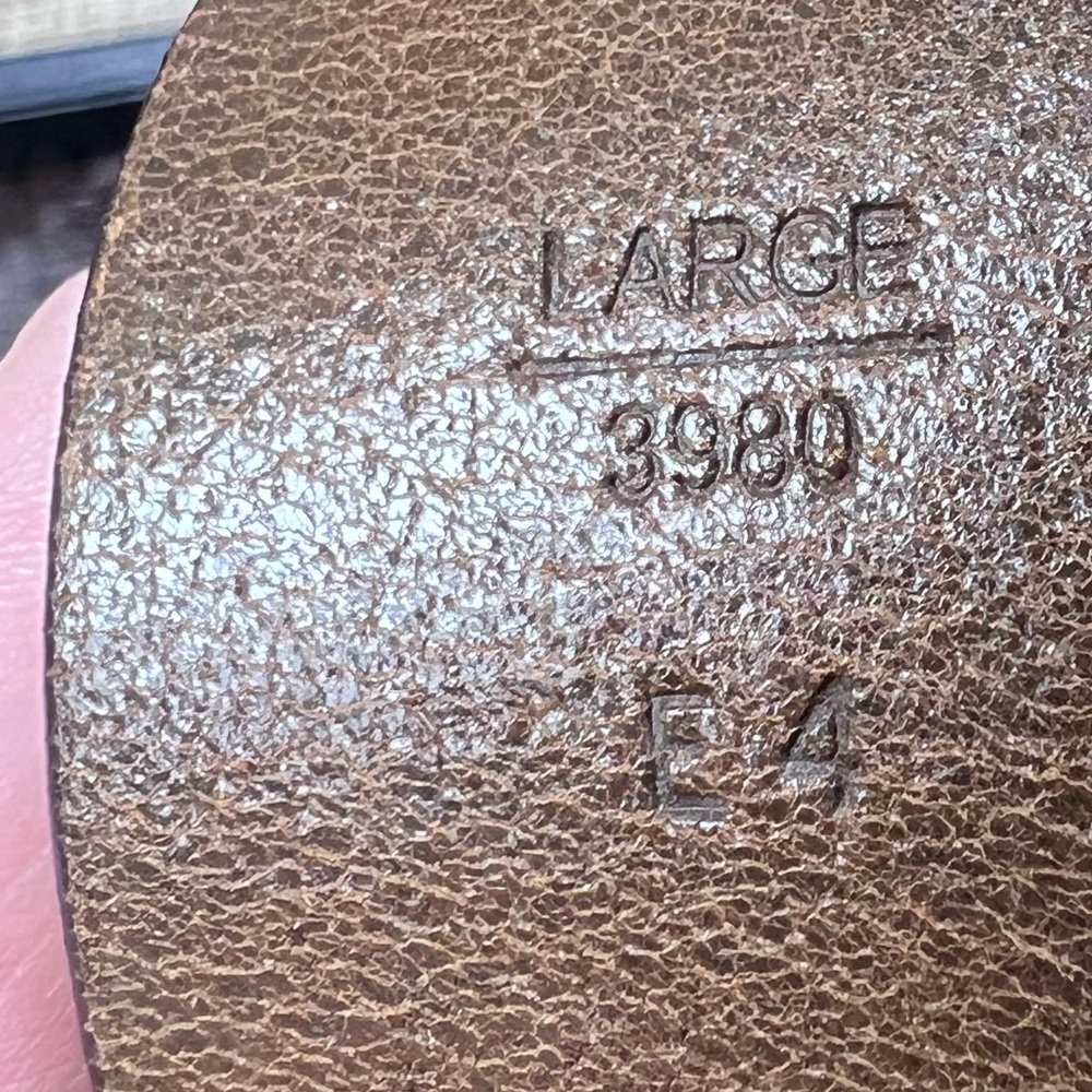 Coach Brown Leather Belt with Silver Buckle - Picture 4 of 5